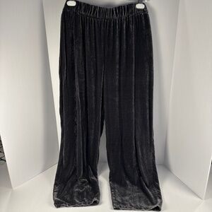 Eileen Fisher Dark Grey Velvet Pants